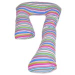 Coussin d'accouchement pre / post natal bandes du couleur 1