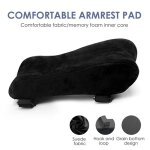 Coussin d'accoudoir de chaise de jeu de bureau, oreiller de coude, mousse a mmoire de forme, noyau intrieur, ...