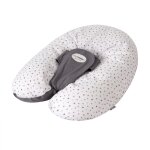 Coussin d'allaitement multirelax + polyester coton gris / etoiles - candide