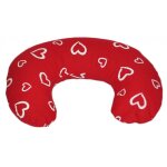 Coussin appui - tte coeurs blancs