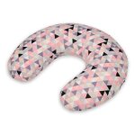 Coussin appui - tte triangles roses