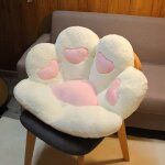 Coussin de canap paresseux doux et mignon coussin de patte de chat d'amour tapis de sol de chambre mignon ...