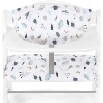 Coussin chaise haute bb highchair pad deluxe, compatible avec chaises alpha + , beta + et arketa, lavable ...