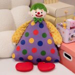 Coussin de chevet en forme de chaussures de clown, long et amusant, en peluche, pour fille poupe clown ...