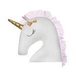 Coussin dcoratif maxi licorne - multicolore