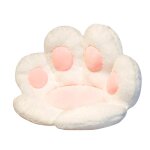 Coussin doux en forme de patte d'ours, coussin de sige animal en peluche, en peluche, pour chaise de ...