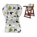 Coussin epais de qualit� sup�rieure pour chaise haute b�b� ¿ respirant, confortable, motif mouton gris ...