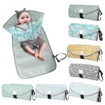 Coussin a langer portable pour bb, coussin de tte intgr, impermable, pour bb fille et garon, ...