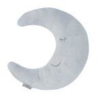 Coussin lune en peluche roba style - bleu clair - pour enfant - aide au sommeil et jeu