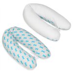 Coussin maternit pre / post natal usages multiples noeuds papillons blanc