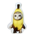 Coussin en peluche pour chat, animal en peluche, cadeau de pendaison de crémaillère, décoration douce, ... Coussin en peluche pour chat, animal en peluche, cadeau de pendaison de crémaillère, décoration douce, ...