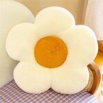 Coussin en peluche en forme de fleur mignonne - d�coration de chambre a coucher, lecture - coussin de ...