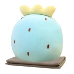 Coussin en peluche rempli, jouet de dessin anim, fruits et lgumes, peluche douce d'hiver, couverture ...