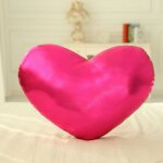 Coussin photo en peluche avec etoile a cinq branches et lune coeur rose rouge - 40 cm Coussin photo en peluche avec etoile a cinq branches et lune coeur rose rouge - 40 cm