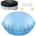 Coussin de piscine, 120x120cm oreiller de piscine gonflable avec cordes, coussin gonflable de piscine ...