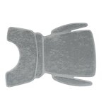 Coussin porte bebe - siege enfant polisport avant pour bilby junior gris (vendu a l'unite)