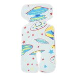 Coussin de poussette respirant pour bb - coussin de sige en soie frache et latex pour plus de confort, ...