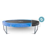 Coussin de protection des ressorts pour trampoline, réversible bleu / noir : Ø 8ft - bleu / noir Coussin de protection des ressorts pour trampoline, réversible bleu / noir : Ø 8ft - bleu / noir