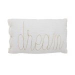 Coussin rectangulaire en gaze de coton dream blanc - blanc