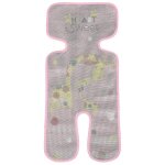 Coussin de sige de poussette haut de gamme ¿ soie glace et polyester, lger, respirant, compatible ...