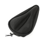 Coussin de sige de vlo noir, plus pais, avec cordon rglable, tanche  la poussire, ponge lastique, ...