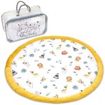 Coussin de sol enfants a volants 100 cm - matelas de sol coin cosy chambre d'enfant rond rampant couverture ...