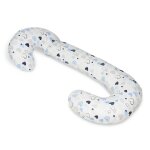 Coussin usages multiples coeurs bleus
