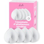 Coussinets d`allaitement lavables (4 pcs) / noyau absorbant en fibres naturelles de bambou / s / filet ...