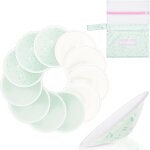Coussinet allaitement organiques s, paquet de 12, tissu doux a 4 couches respirants, super absorbants, ...