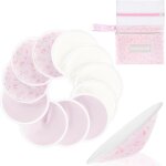 Coussinet allaitement organiques s, paquet de 12, tissu ultra doux & absorption rapide, respirant, lavable, ...