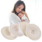 Coussinets anti - galactorrhe pour femmes enceintes, 4 pices, coussinets de soutien - gorge epais tridimensi ...
