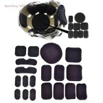 Coussinets de casque militaire tactique, 19 pices / ensemble, protection pour casque de chasse eva