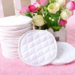 Coussinets en coton ecologique, 12 pices, lavables, pour allaitement, anti - galactorrhe, pour maman, ...