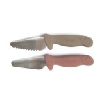 Couteaux d'apprentissage - pack de 2 taupe / rose - filibabba