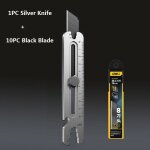 Couteau d'art multifonction en acier inoxydable, coupe - bote rtractable professionnel rapduty, outils ...