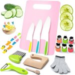 Couteaux en bois pour enfants pour la cuisine, couteaux scuriss pour enfants, outils de cuisine montessori ...