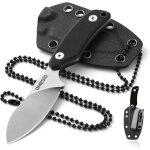 Couteau de cou couteau edc avec etui en kydex et, couteau de survie, couteau de cou en acier d2, lame ... Couteau de cou couteau edc avec etui en kydex et, couteau de survie, couteau de cou en acier d2, lame ...