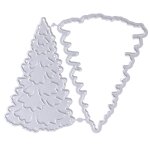 Couteau a dcouper en mtal en forme d'arbre de nol pour enfants, motif de gaufrage en carbone, moule ...
