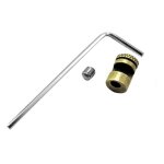 Couteau poussoir 110 pouce, 1 ensemble, couteau poussoir 416 bouton, mat�riau en acier 110 vis outil ...