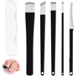 Couteau rpe a pied pdicure 5 pices, professionnel couteau de pdicure avec case de rangement lime, ...
