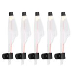 Couvercle de pointe de canne  pche tlescopique en plastique, 5 pices, protecteur suprieur pour canne ...