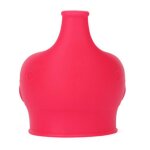 Couvercle de tasse a boire en silicone r�utilisable en forme d'el�phant, couvercle flexible anti - d�bordement ...