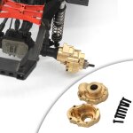 Couvercle de tasse d'engrenage en laiton pour traxxas - 4 1:10 rc, contrepoids, c�t� de porte d'essieu ...