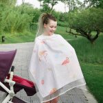 Couverture d'allaitement en coton pour bb, tablier d'intimit pour l'alimentation en plein air, echarpe ...