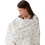 Couverture d'allaitement, pour les d�placements, 70 x 100 cm, en mousseline 100 % coton, motif floral ...