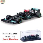 Couverture anti - poussire en acrylique, 1:43, mercedes benz 2021 w12 44 77, voiture de formule, jouet ...