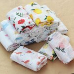 Couverture de bb en mousseline de coton, 2 couches, super doux, pour nouveau - n, climatiseur, couette, ...