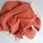 Couverture de bébé en mousseline de coton, couvertures d'emmaillotage pour bébé, couverture de réception ... Couverture de bébé en mousseline de coton, couvertures d'emmaillotage pour bébé, couverture de réception ...