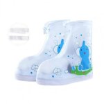 Couverture de bottes de pluie pour enfants, 1 paire, chaussures impermables antidrapantes, dessin anim, ...