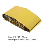 Couverture de camping d'urgence, sac de couchage, equipement de survie en plein air, protection solaire ...